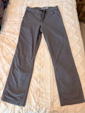Carhartt Men's Gray Straight-Leg Chinos